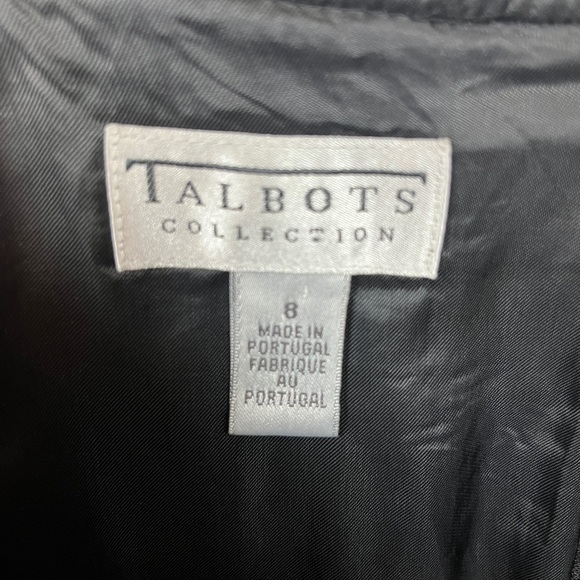 Talbots Yellow and Black Skirt Knee Length Skirt with Lining Size 8 - Picture 6 of 8